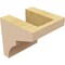Ekena Millwork 4"W x 4"D x 4"H Wide Monterey Rough Cedar Woodgrain TimberThane Corbel, Primed Tan CORUR04X04X04MONRCPR - alternate 3